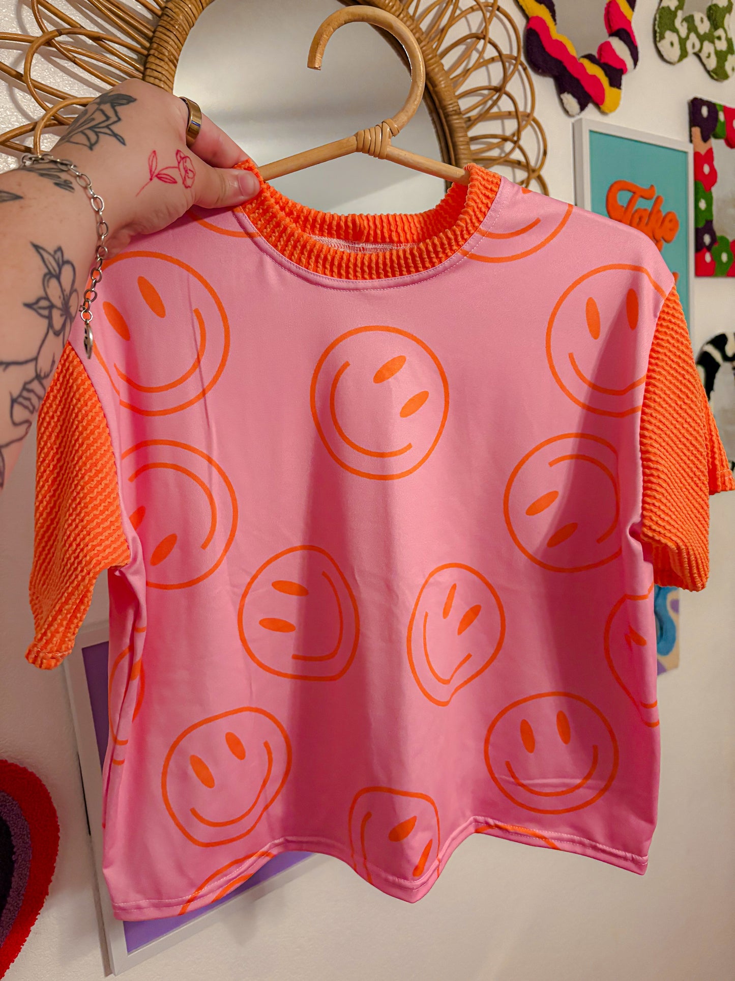 Pink / Orange smiley